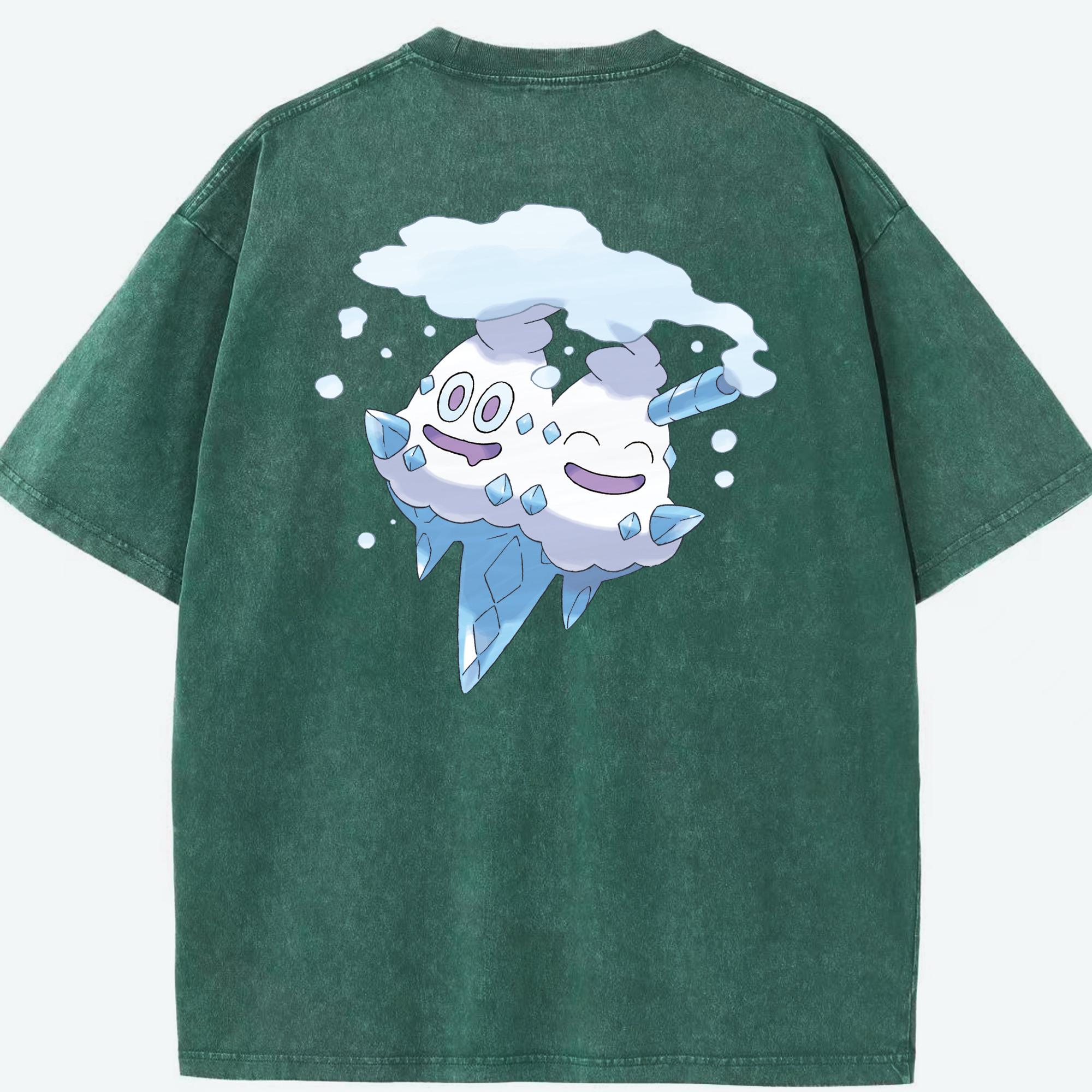 （画像用） ポケットモンスター Pokémon 綿100% ヴィンテージ風 半袖Tシャツ（背面プリント）